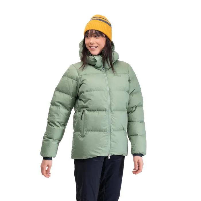 Women Bergans Of Norway Down Jackets Lava Warm Down Jacket WHood Jade Green