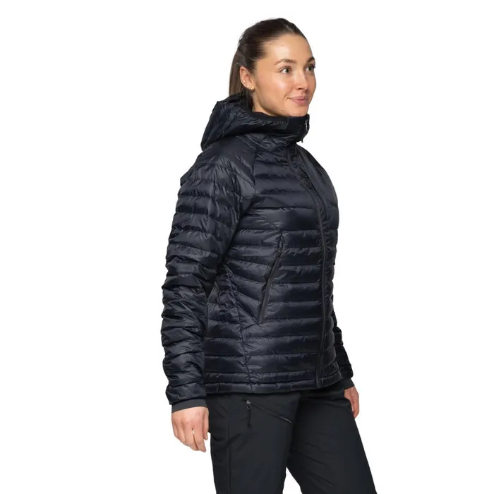 Women Bergans Of Norway Down Jackets Vaagaa Light Down Jacket Hood Black