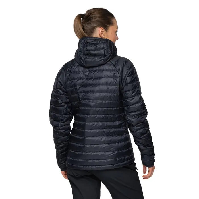 Women Bergans Of Norway Down Jackets Vaagaa Light Down Jacket Hood Black