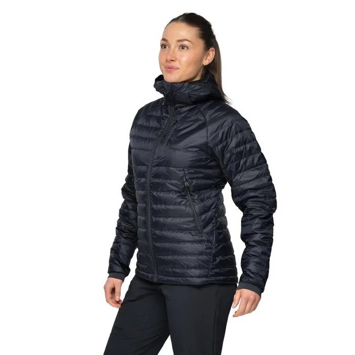 Women Bergans Of Norway Down Jackets Vaagaa Light Down Jacket Hood Black