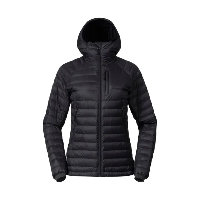 Women Bergans Of Norway Down Jackets Vaagaa Light Down Jacket Hood Black