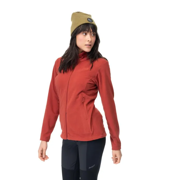Women Bergans Of Norway Fleece Finnsnes Fleece W Jacket Chianti Red
