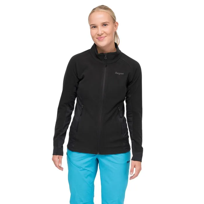 Women Bergans Of Norway Fleece Rabot Fleece Midlayer Jacket Black