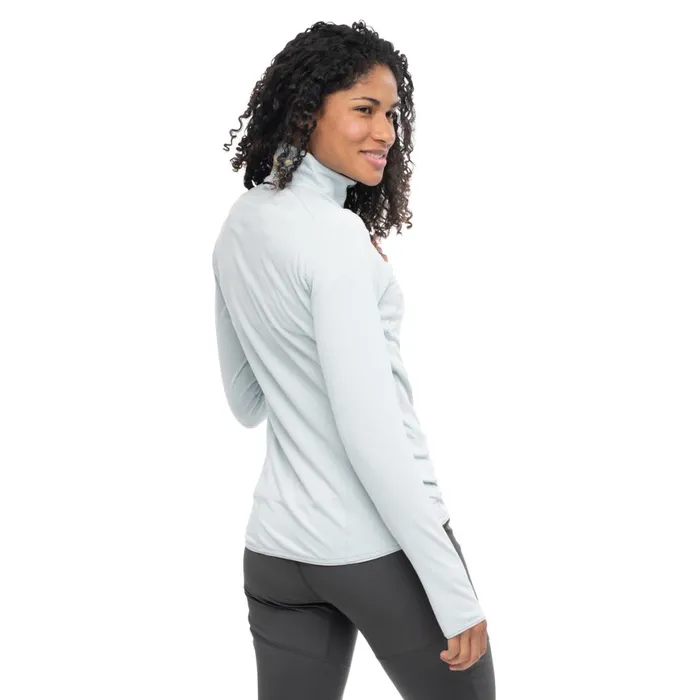 Women Bergans Of Norway Fleece Y Lightline Essence Midlayer Jacket Pearl Grey