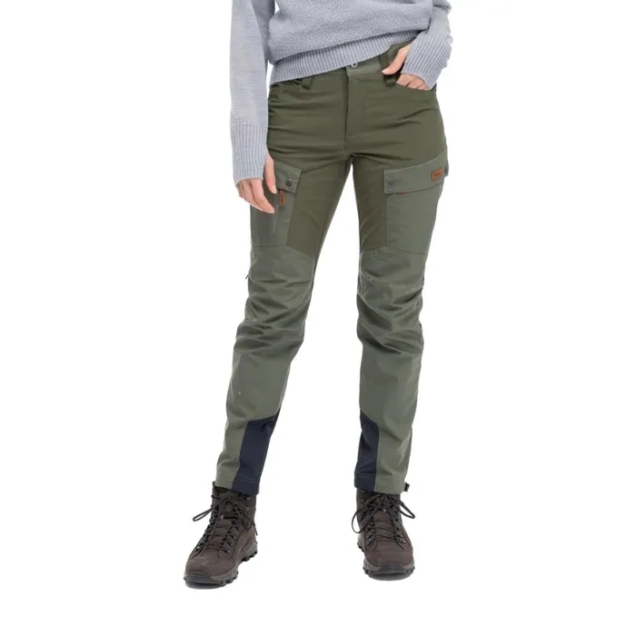 Women Bergans Of Norway Hiking Pants Nordmarka Favor Outdoor Pants Green Mud