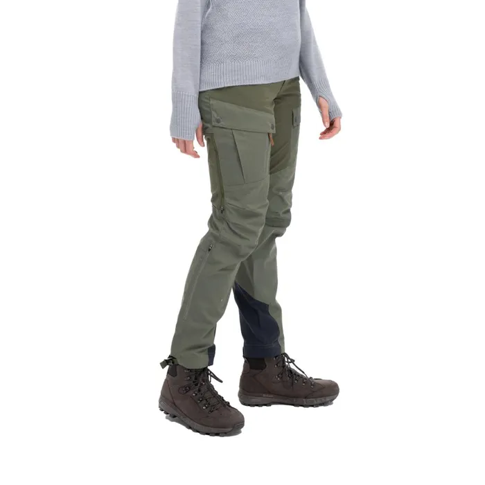 Women Bergans Of Norway Hiking Pants Nordmarka Favor Outdoor Pants Green Mud