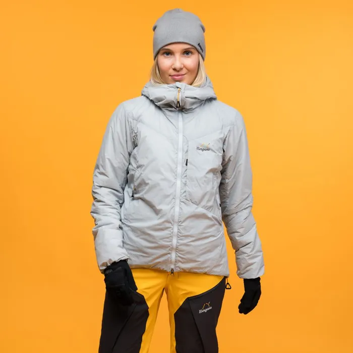 Women Bergans Of Norway Insulated Jackets Y Mountainline Insulated Windbreaker Jacket Pearl Grey Women Bergans Of Norway Insulated Jackets Y Mountainline Insulated Windbreaker Jacket Pearl Grey