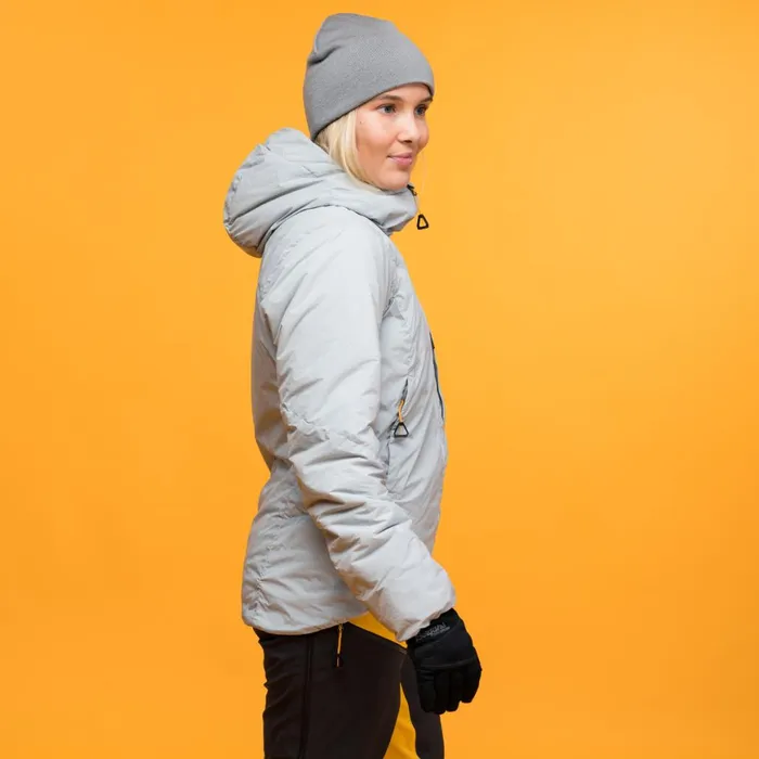 Women Bergans Of Norway Insulated Jackets Y Mountainline Insulated Windbreaker Jacket Pearl Grey