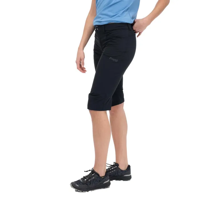 Women Bergans Of Norway Pirate Pants Vandre Light Softshell Long Shorts Black