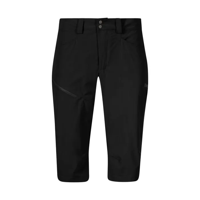 Women Bergans Of Norway Pirate Pants Vandre Light Softshell Long Shorts Black