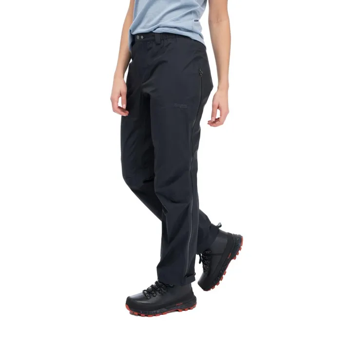 Women Bergans Of Norway Shell Pants Vandre Light 3l Shell Zipped Pants Black