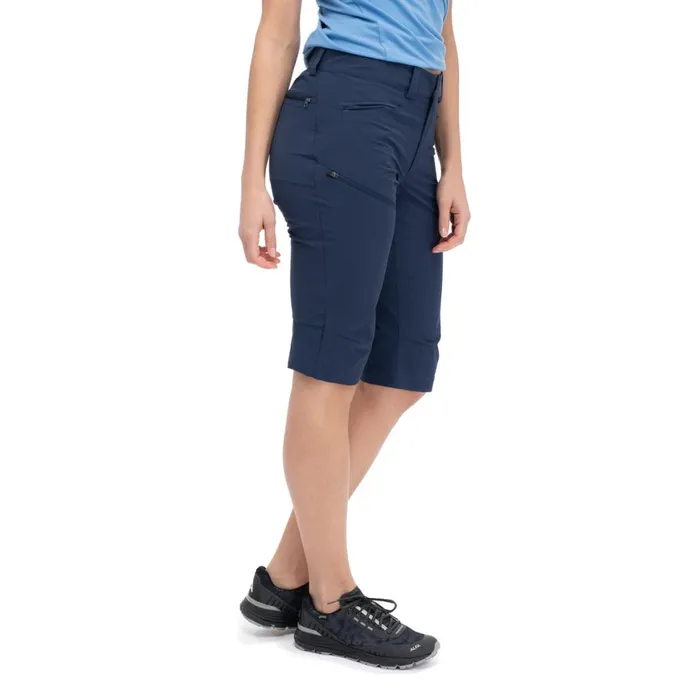 Women Bergans Of Norway Shorts Vandre Light Softshell Long Shorts Navy