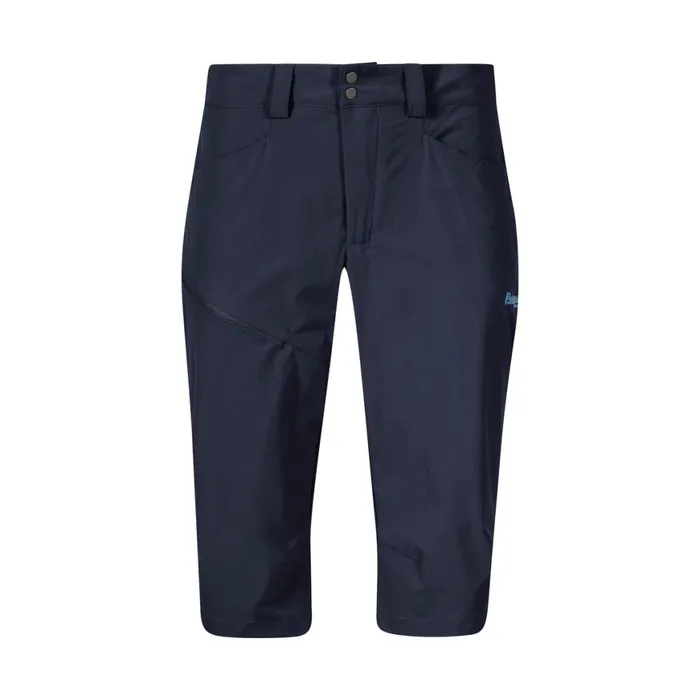 Women Bergans Of Norway Shorts Vandre Light Softshell Long Shorts Navy