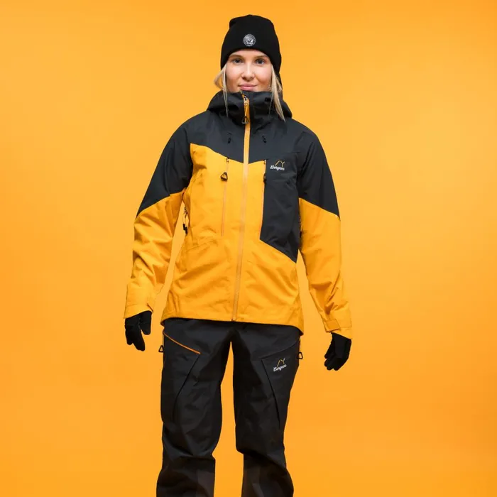 Women Bergans Of Norway Ski Jackets Y Mountainline Bold 3l Shell Jacket