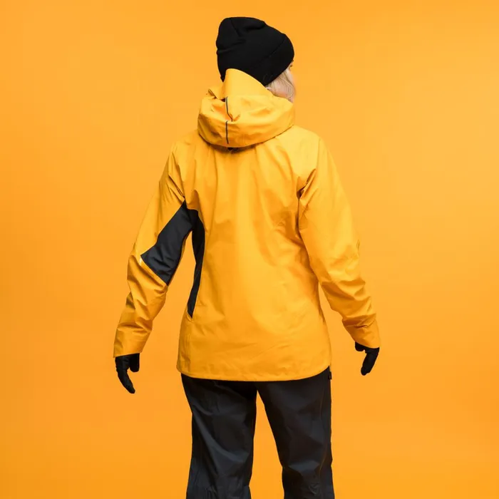 Women Bergans Of Norway Ski Jackets Y Mountainline Breathe 3l Shell Jacket Mango Yellow