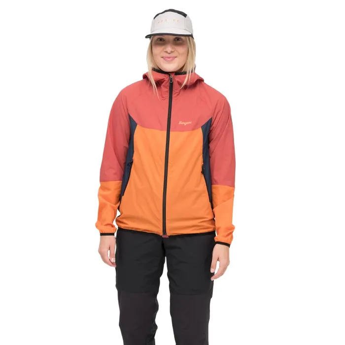 Women Bergans Of Norway Softshell Jackets Vaagaa Windbreaker Jacket Faded Orange Rusty Dust Women Bergans Of Norway Softshell Jackets Vaagaa Windbreaker Jacket Faded Orange Rusty Dust