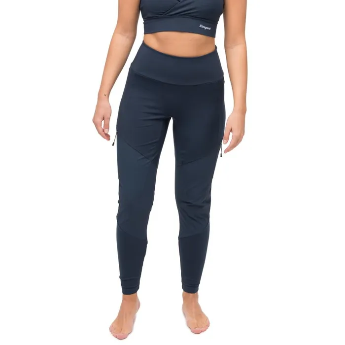 Women Bergans Of Norway Softshell Pants Tind Vertical Rock Tights Navy Blue