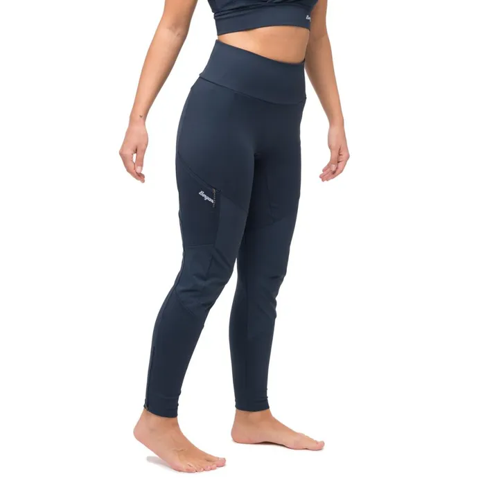 Women Bergans Of Norway Softshell Pants Tind Vertical Rock Tights Navy Blue