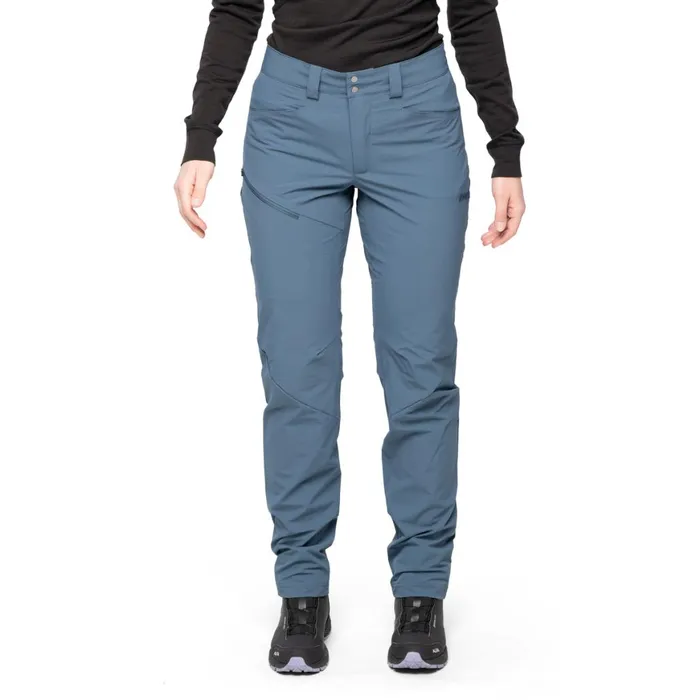 Women Bergans Of Norway Softshell Pants Vandre Light Softshell Pants Orion Blue