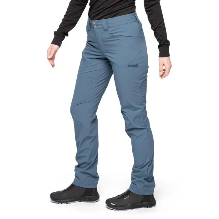 Women Bergans Of Norway Softshell Pants Vandre Light Softshell Pants Orion Blue