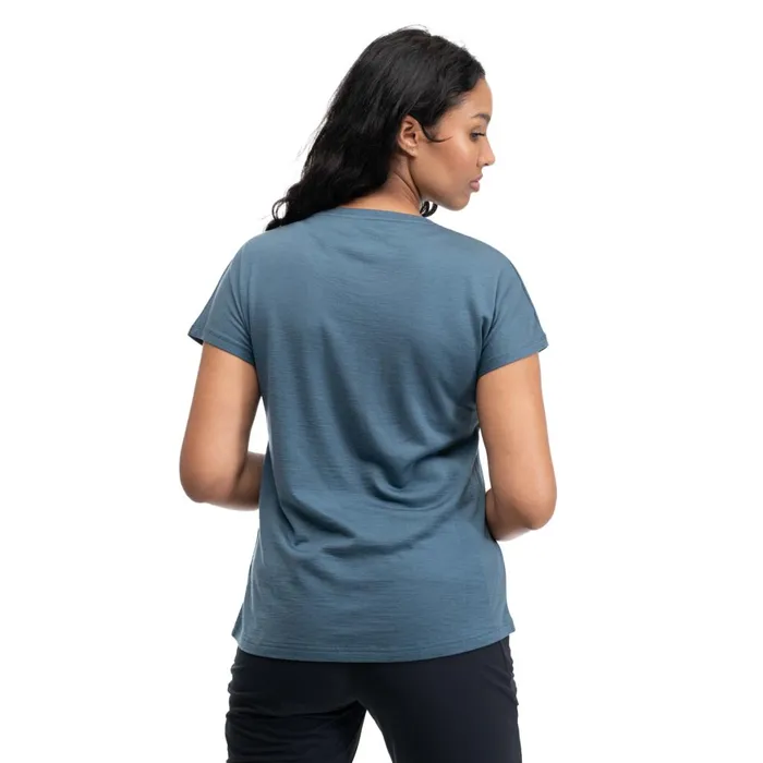 Women Bergans Of Norway TShirts Urban Wool W Tee Orion Blue