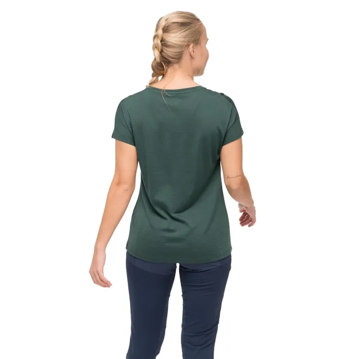Women Bergans Of Norway TShirts Whenever Merino Tee Duke Green