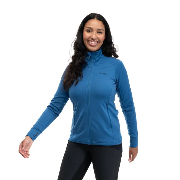 Women Bergans Of Norway Wool Ulstein Wool W Jacket North Sea Blue