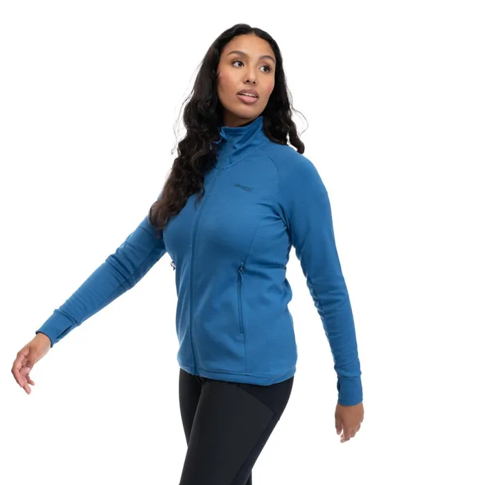 Women Bergans Of Norway Wool Ulstein Wool W Jacket North Sea Blue