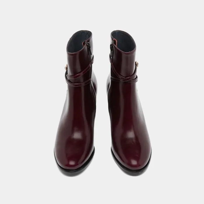 Women Boots Talons Hauts Et Charms Dors Burgundy JONAK Ankle Boots Lowboots Women Boots Talons Hauts Et Charms Dors Burgundy JONAK Ankle Boots Lowboots