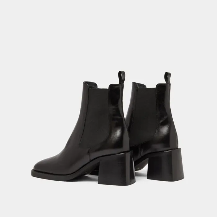 Women Boots With Elastics And Chunky Heels Black JONAK Ankle Boots Lowboots