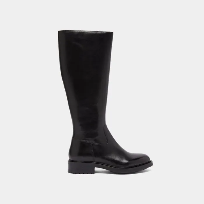 Women Boots With Notched Heels Black JONAK Boots Thighhigh Boots