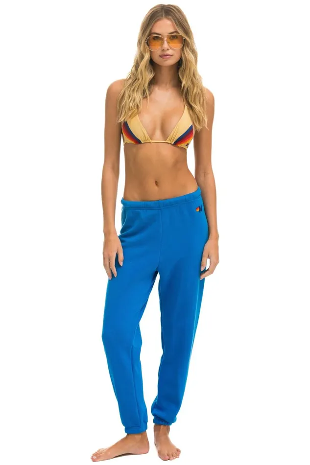 Women Bottoms Aviator Nation LOCALS ONLY SWEATPANTS 8211 OCEAN Women Bottoms Aviator Nation LOCALS ONLY SWEATPANTS 8211 OCEAN