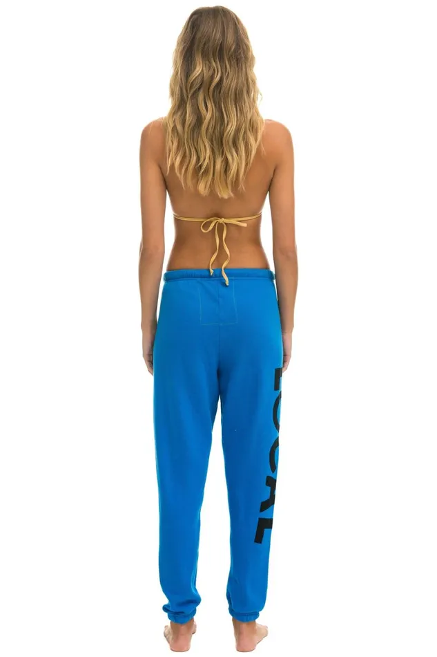 Women Bottoms Aviator Nation LOCALS ONLY SWEATPANTS 8211 OCEAN Women Bottoms Aviator Nation LOCALS ONLY SWEATPANTS 8211 OCEAN