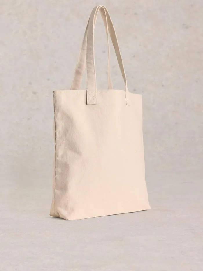 Women Charity Tote Bag Natural Print White Stuff Bags and Purses
