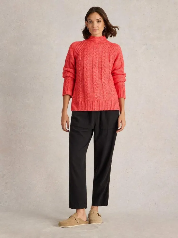 Women CLEO JUMPER Mid Coral White Stuff Knitwear