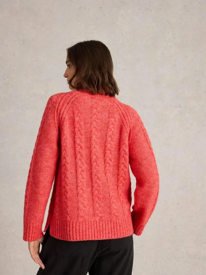 Women CLEO JUMPER Mid Coral White Stuff Knitwear