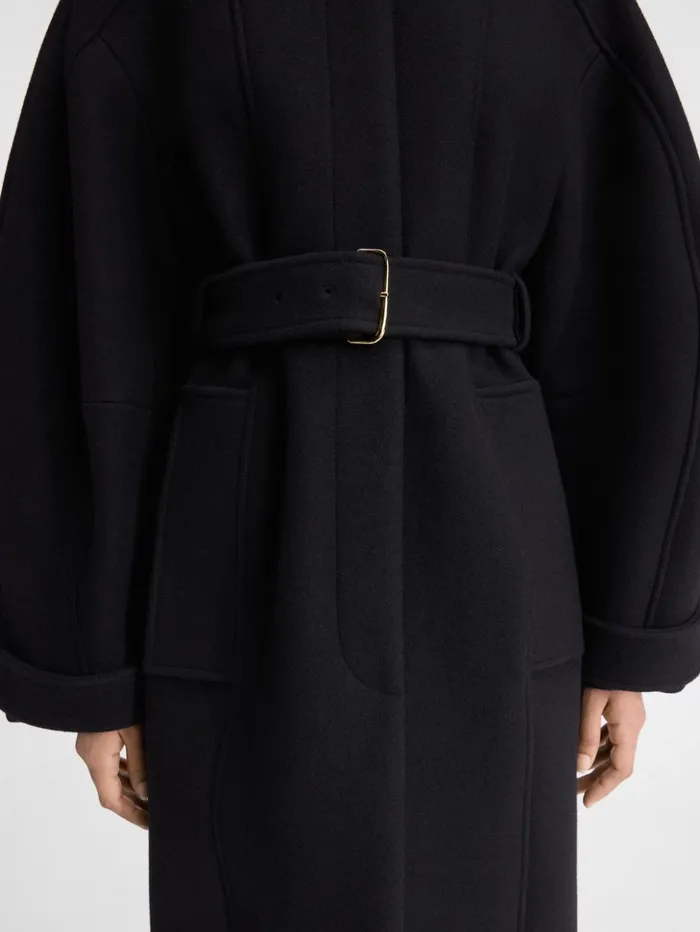Women Coats and Jackets JACQUEMUS The Bari Coat Black