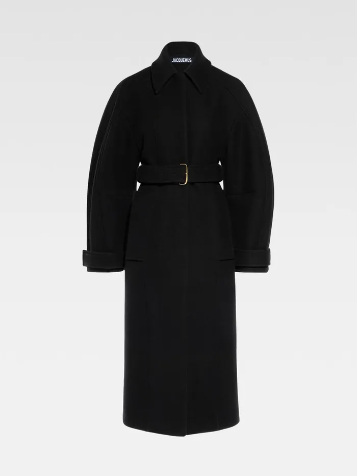 Women Coats and Jackets JACQUEMUS The Bari Coat Black