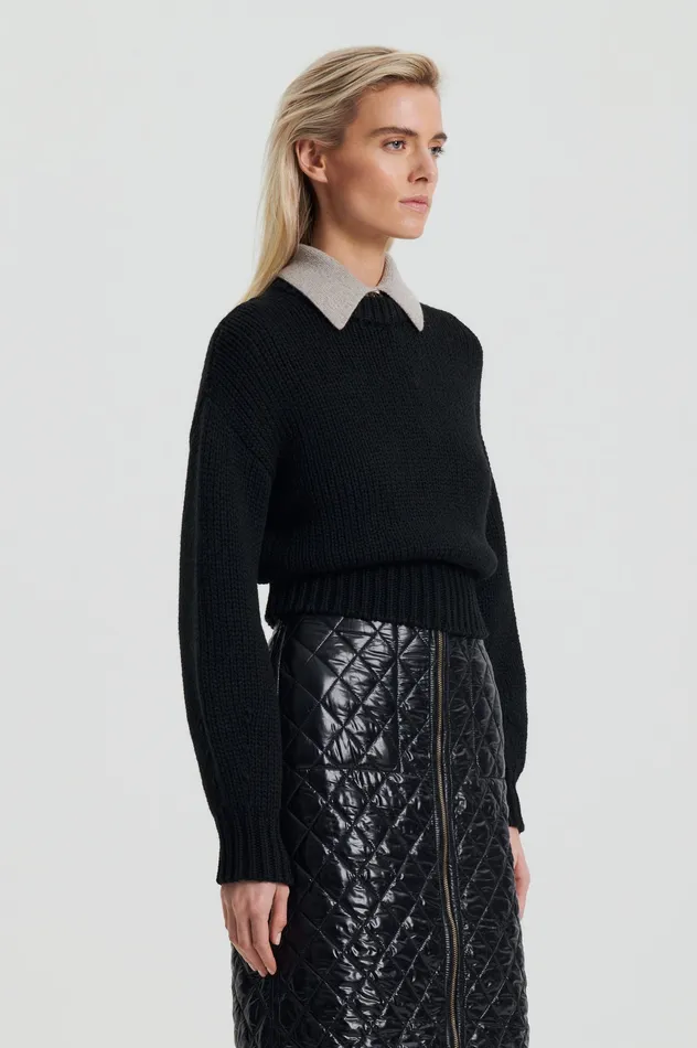 Women COCOON SWEATER BLACK Knitwear Scanlan Theodore Women COCOON SWEATER BLACK Knitwear Scanlan Theodore