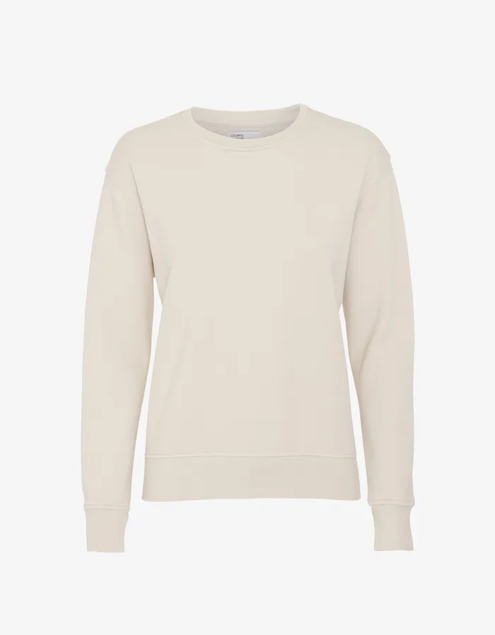 Women Colorfulstandard Women Classic Organic Crew 8211 Ivory White Crewneck Sweatshirts