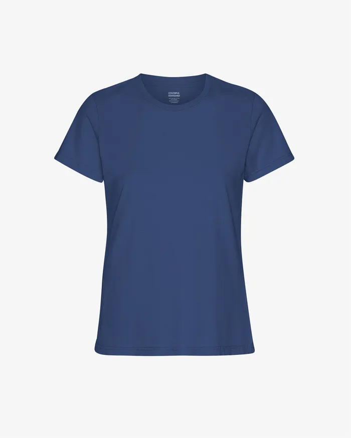 Women Colorfulstandard Women Light Organic Tee 8211 Marine Blue TShirts