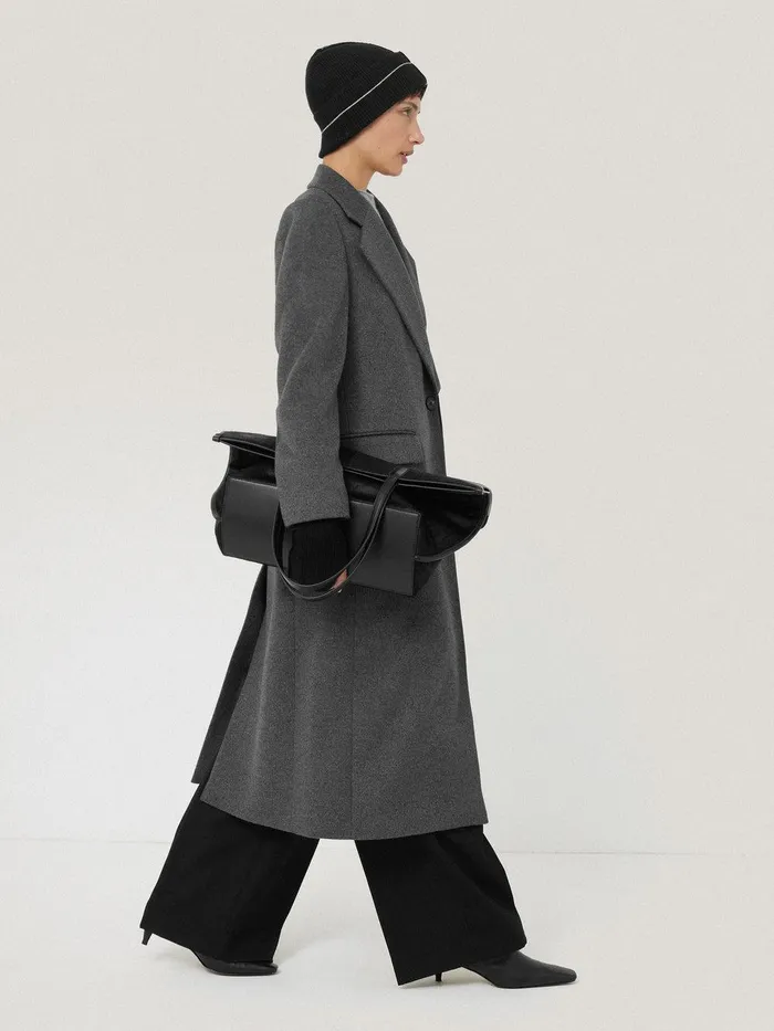 Women Contrast Stitch Mitten Black Jigsaw Hats and Gloves