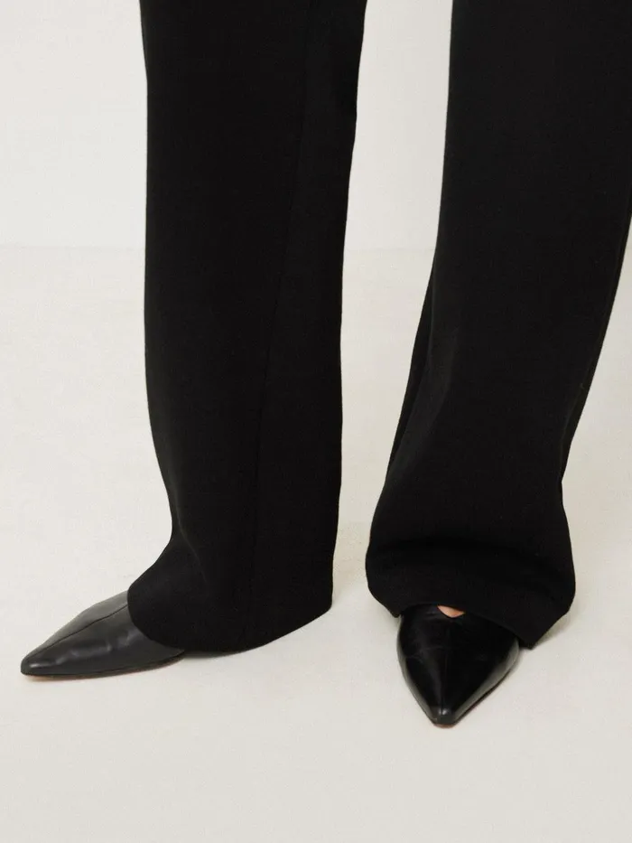 Women Crepe Ponte Jersey Blake Trouser Black Jigsaw Trousers