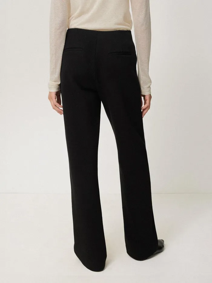 Women Crepe Ponte Jersey Blake Trouser Black Jigsaw Trousers
