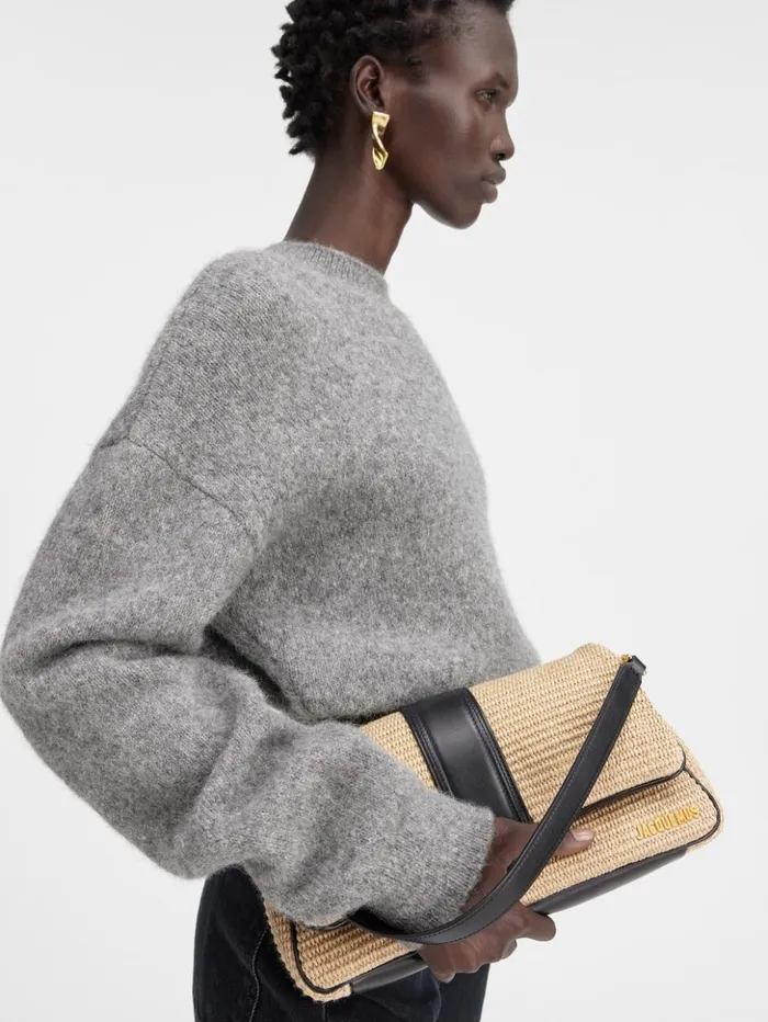 Women Crossbody and Handbags JACQUEMUS The Bambimou Ivoryblack