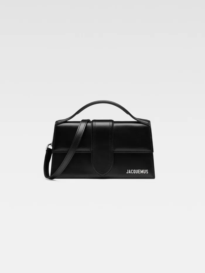 Women Crossbody and Handbags JACQUEMUS The Large Bambino Blacksilver