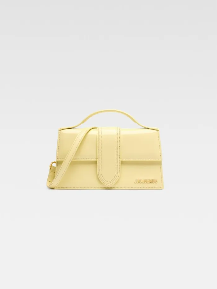 Women Crossbody and Handbags JACQUEMUS The Large Bambino Pale Yellow