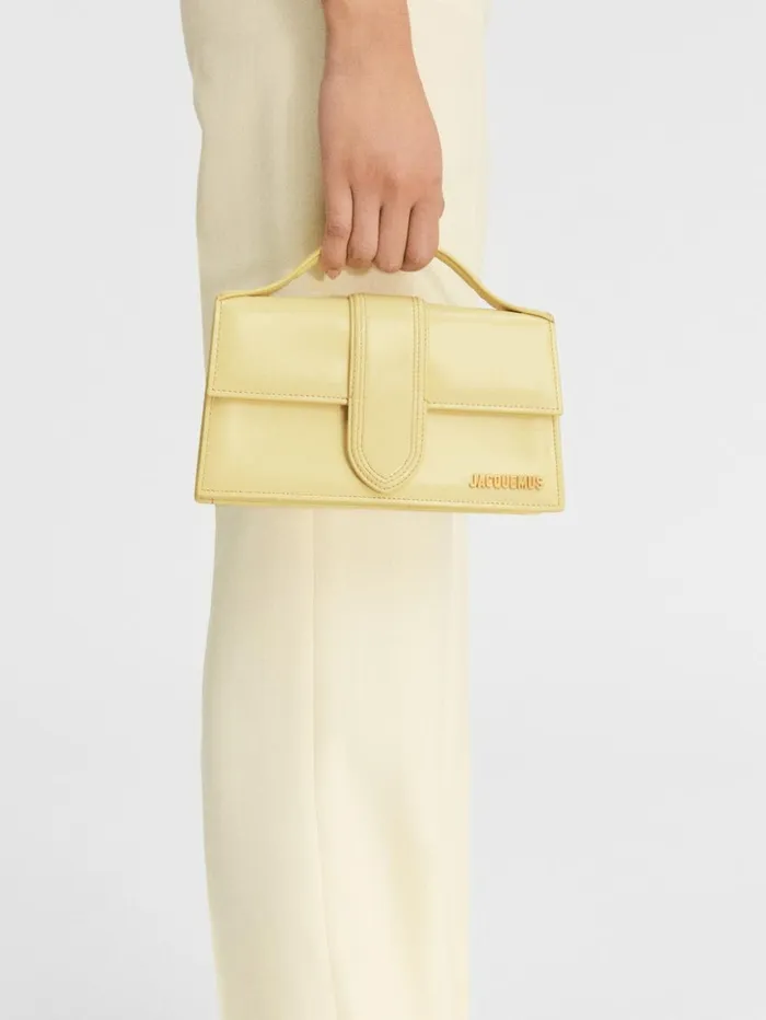 Women Crossbody and Handbags JACQUEMUS The Large Bambino Pale Yellow