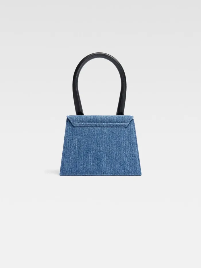 Women Crossbody and Handbags JACQUEMUS The Medium Chiquito Blue Women Crossbody and Handbags JACQUEMUS The Medium Chiquito Blue