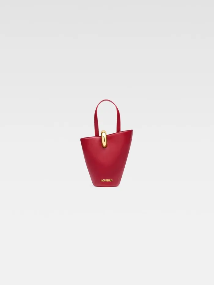 Women Crossbody and Handbags JACQUEMUS The Small Bambola Dark Red